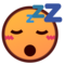 Sleeping Face emoji on Emojidex